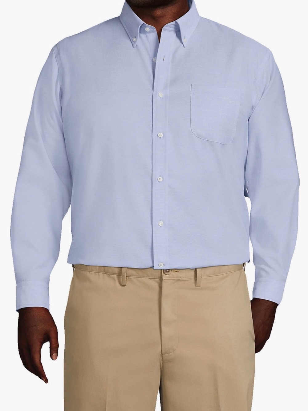 Land’s End Men's XL No-Iron Pinpoint Oxford